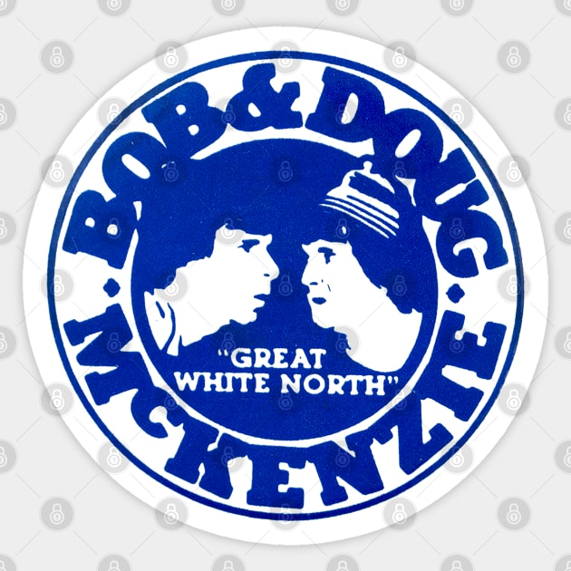 Bob & Doug McKenzie Great White North SCTV Sticker by Pop Fan Shop